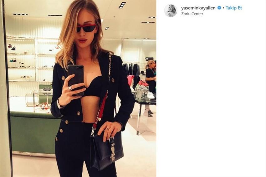 Yasemin Allen'ın 'yılanlı dansı'