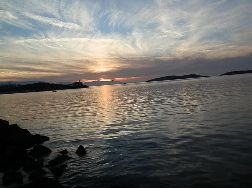 Foça'da günbatımı böyle izlendi