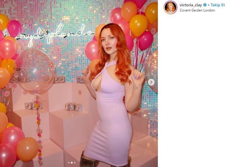 Victoria Clay'in dekoltesi olay oldu