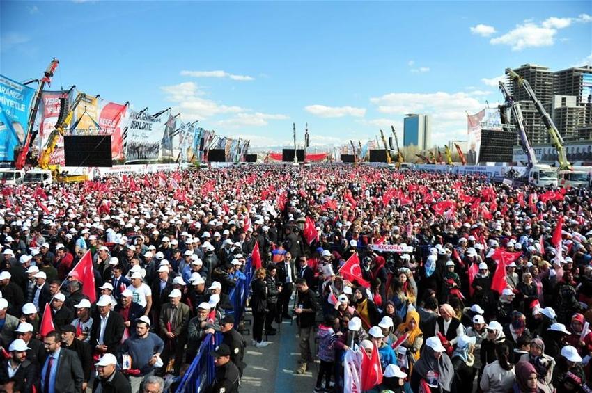 Ankara'da tarihi gün! İşte dev mitingden kareler...
