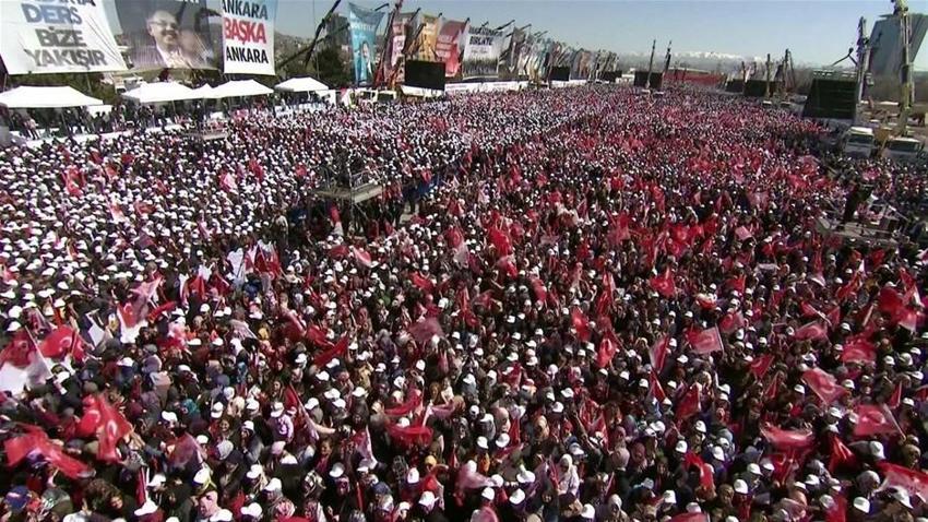 Ankara'da tarihi gün! İşte dev mitingden kareler...