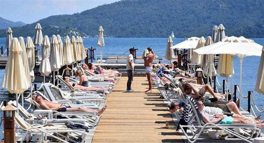 Marmaris'te güzel hava keyfi
