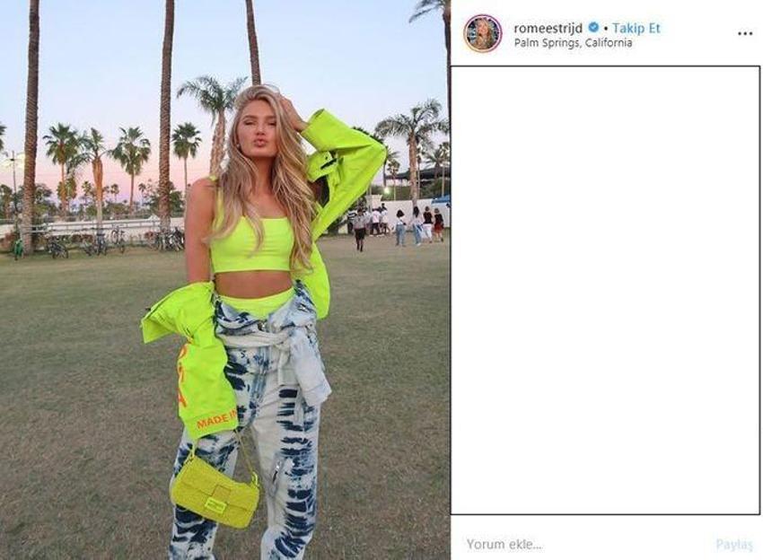 Romee Strijd’den ‘ateşli çömelme’ pozu