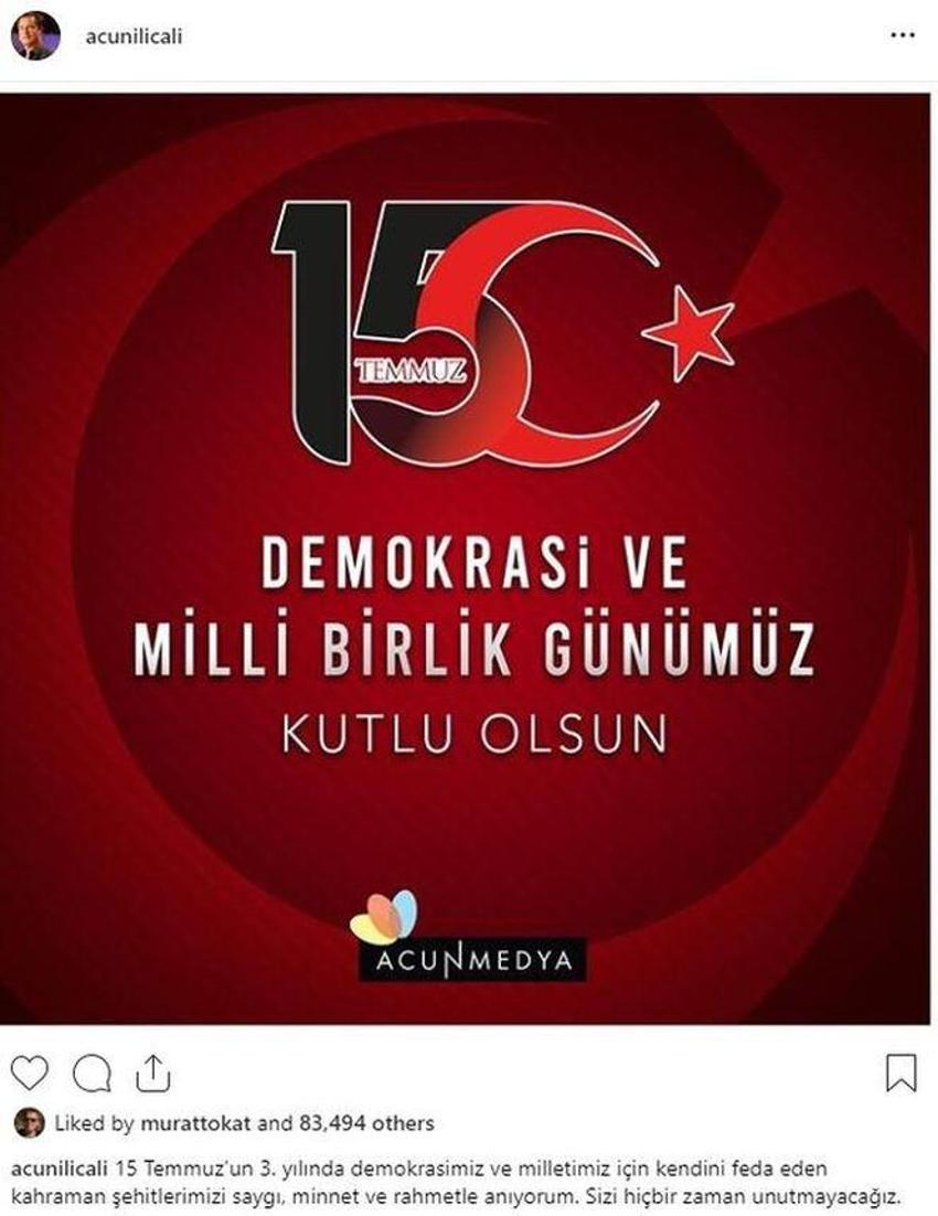 Ünlü isimlerden 15 Temmuz mesajları: Unutmak yok!