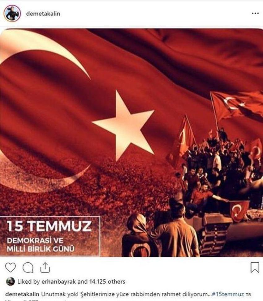 Ünlü isimlerden 15 Temmuz mesajları: Unutmak yok!