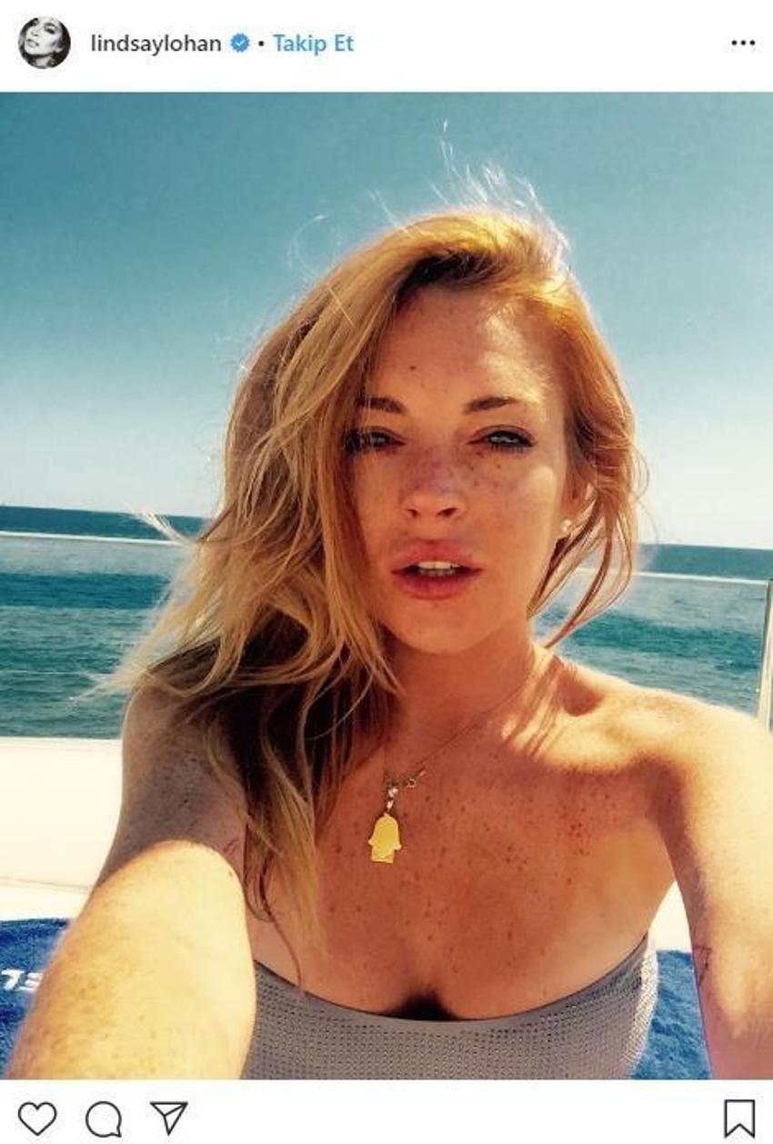 Lindsay Lohan yine çok cesur! Bir paylaşım daha