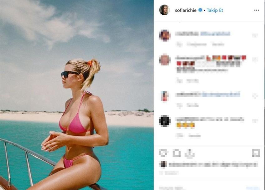 Sofia Richie'den bikini şov
