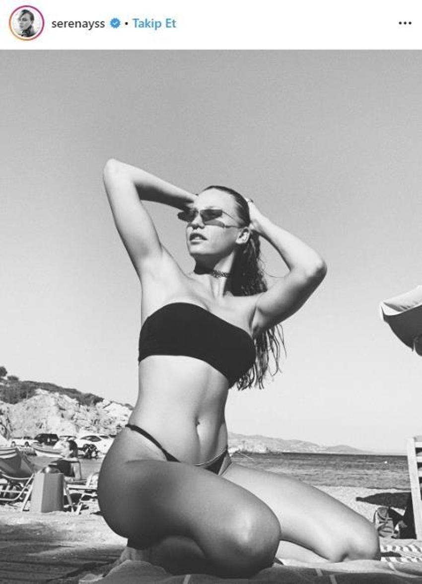 Serenay Sarıkaya'nın yırtmacı olay oldu!