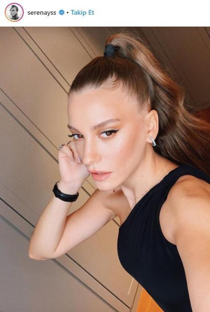 Serenay Sarıkaya'nın yırtmacı olay oldu!