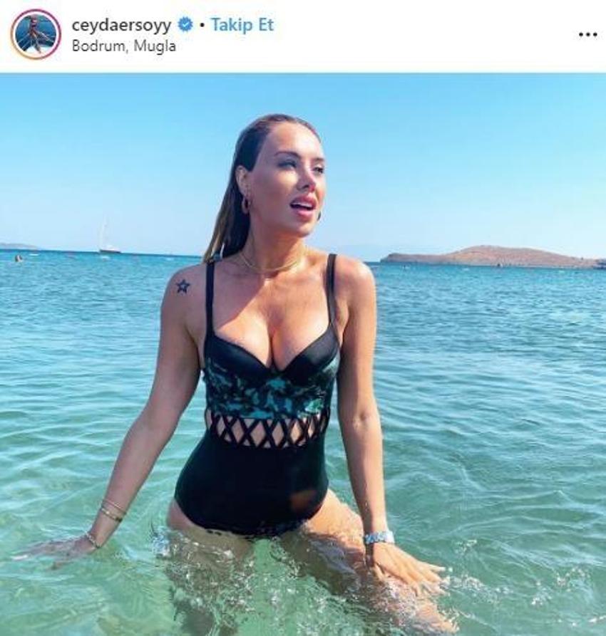 Ciciş Ceyda'dan Instagram'ı sallayan poz!