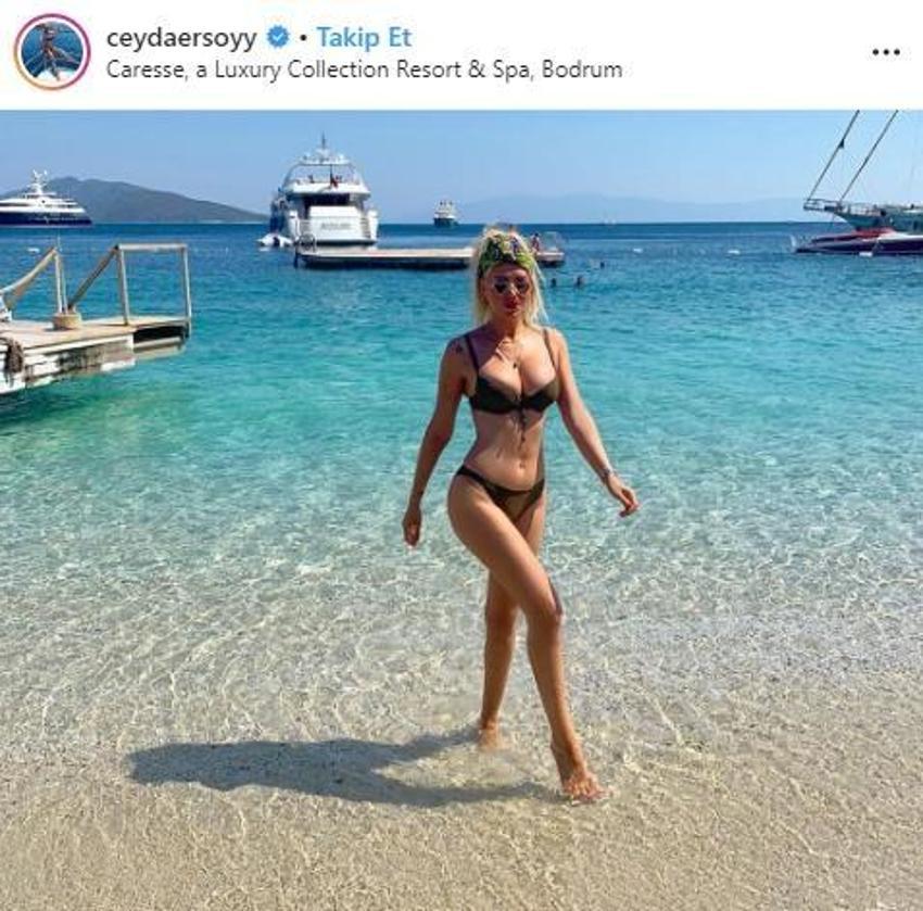 Ciciş Ceyda'dan Instagram'ı sallayan poz!