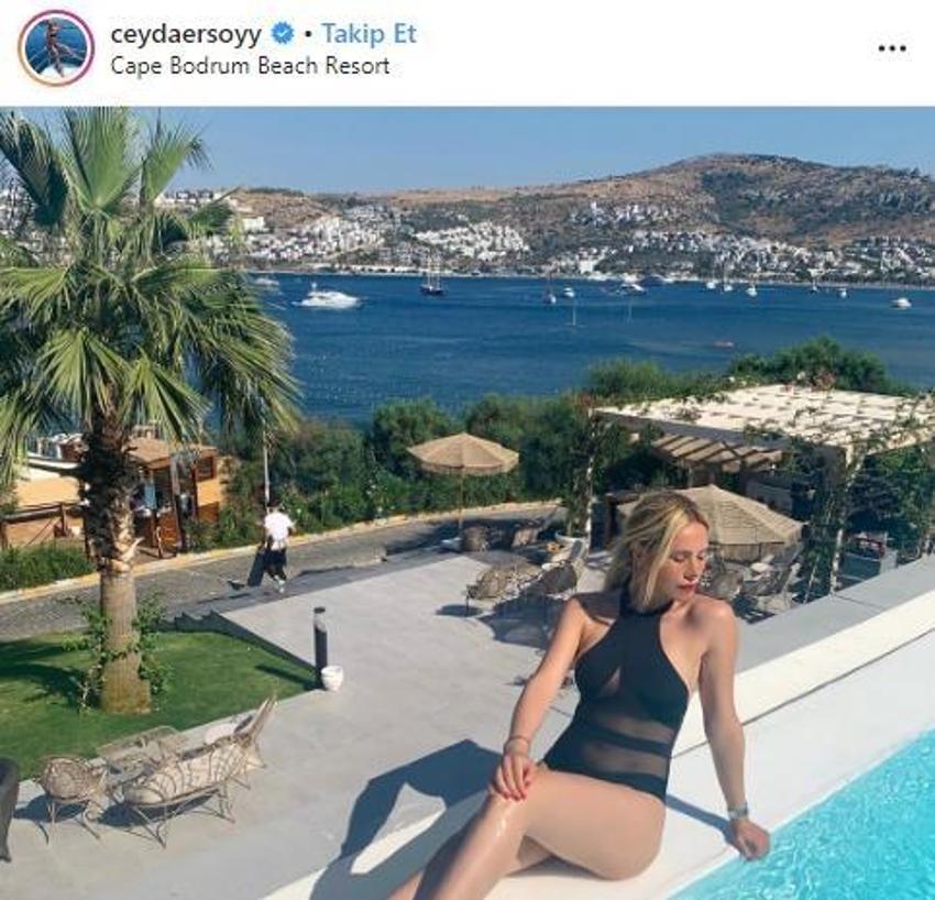 Ciciş Ceyda'dan Instagram'ı sallayan poz!