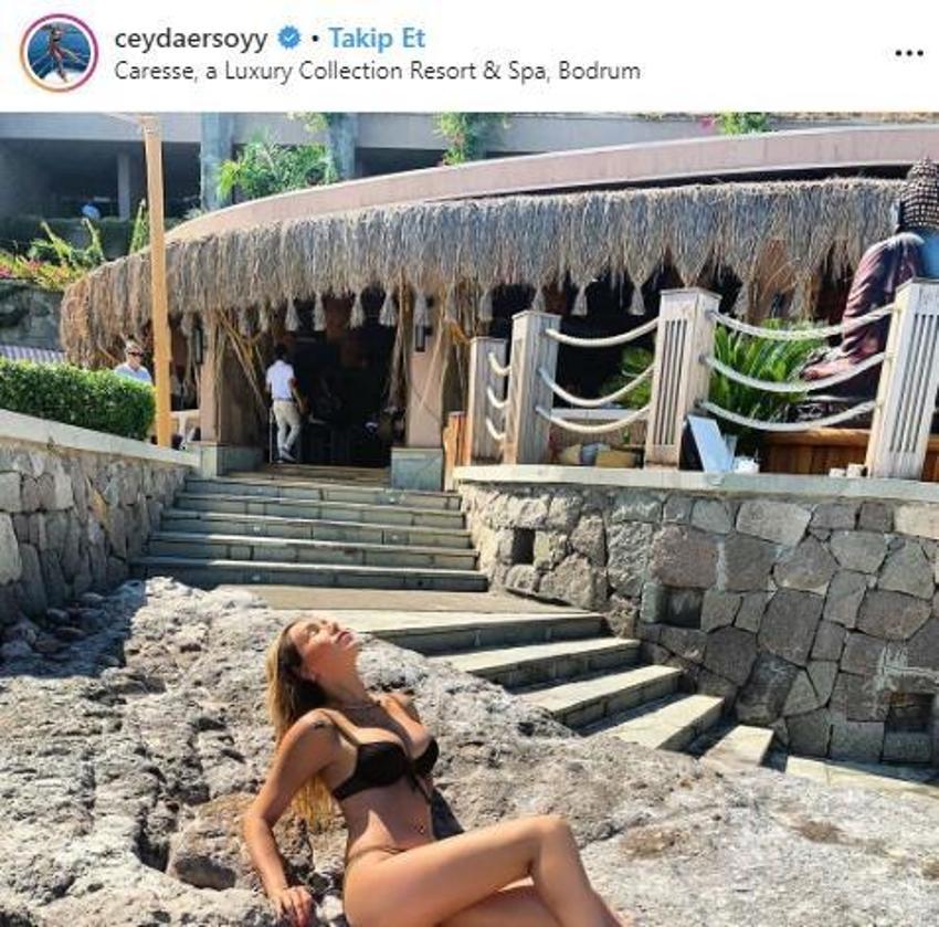 Ciciş Ceyda'dan Instagram'ı sallayan poz!