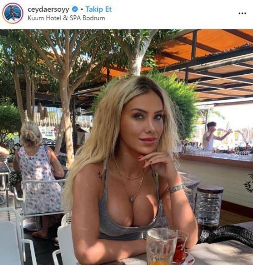 Ciciş Ceyda'dan Instagram'ı sallayan poz!