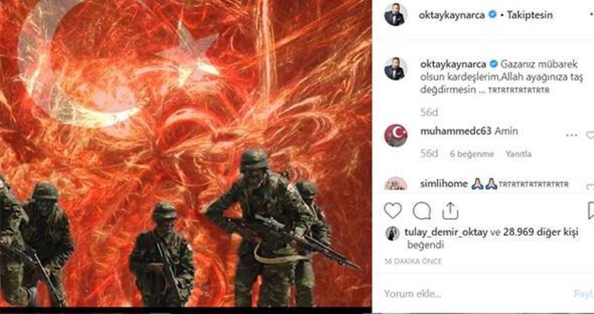 Ünlü isimlerden Barış Pınarı Harekatı'na destek
