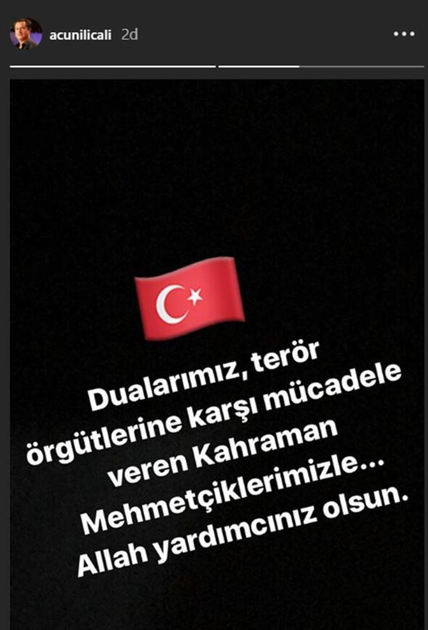 Ünlü isimlerden Barış Pınarı Harekatı'na destek