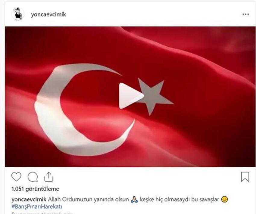 Ünlü isimlerden Barış Pınarı Harekatı'na destek
