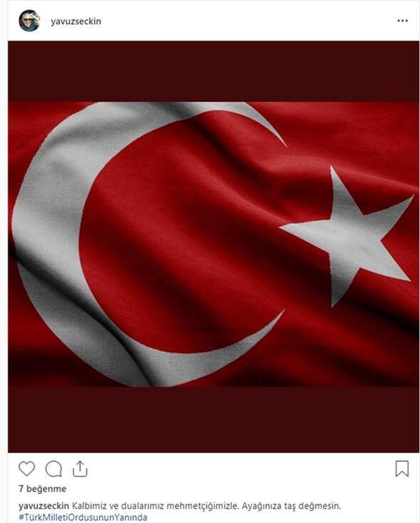 Ünlü isimlerden Barış Pınarı Harekatı'na destek