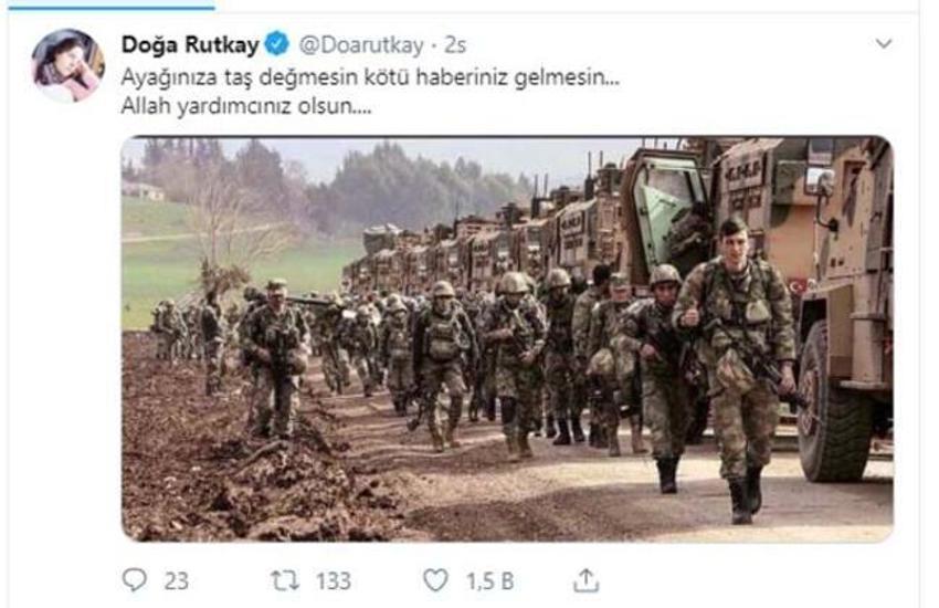Ünlü isimlerden Barış Pınarı Harekatı'na destek