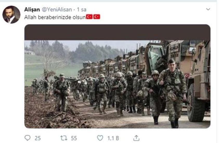 Ünlü isimlerden Barış Pınarı Harekatı'na destek