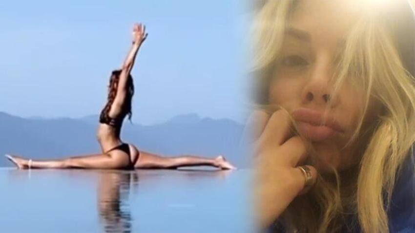 Eliz Sakuçoğlu o anları paylaştı! Bikiniyle...