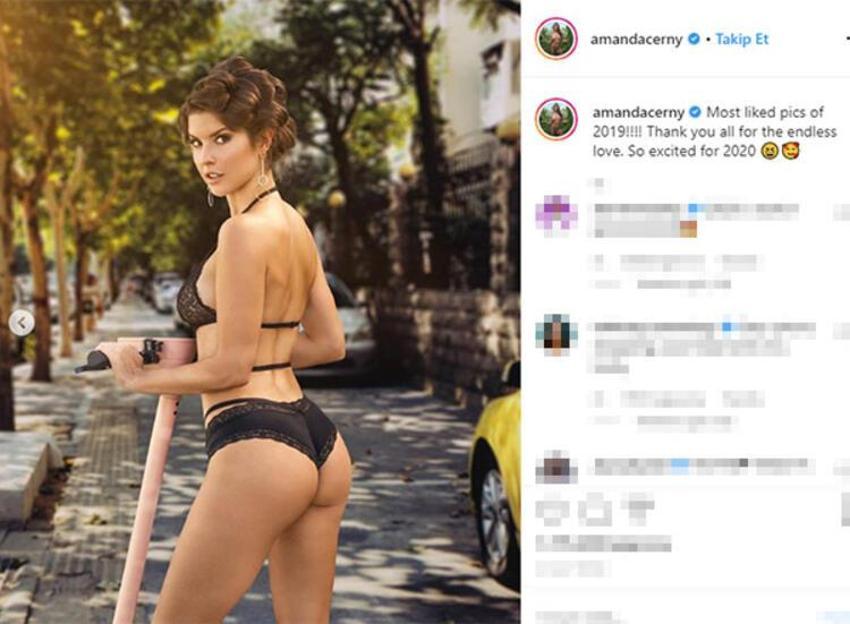 Amanda Cerny'den 2020'ye özel paylaşım