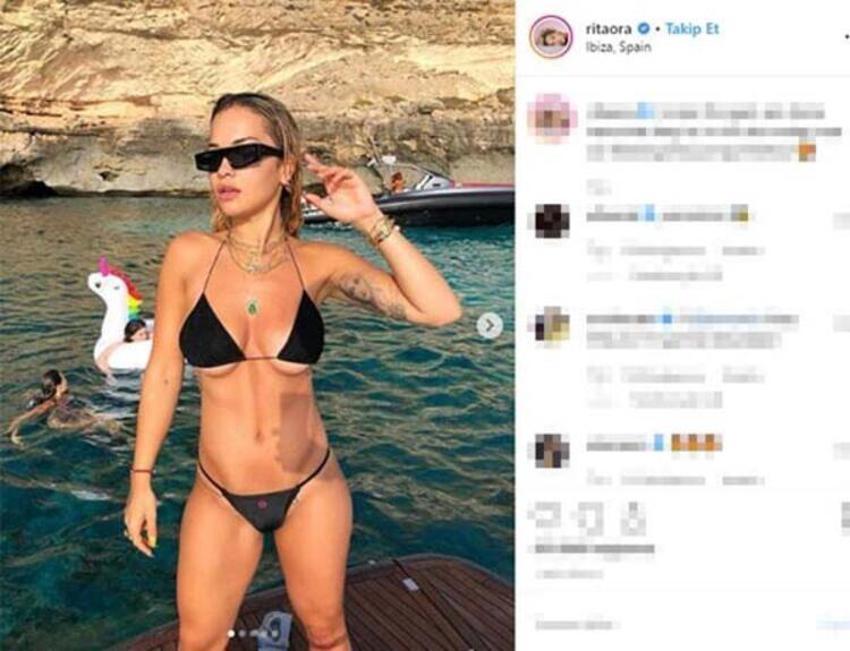 Ne yaptın Rita Ora!