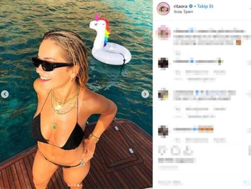 Ne yaptın Rita Ora!