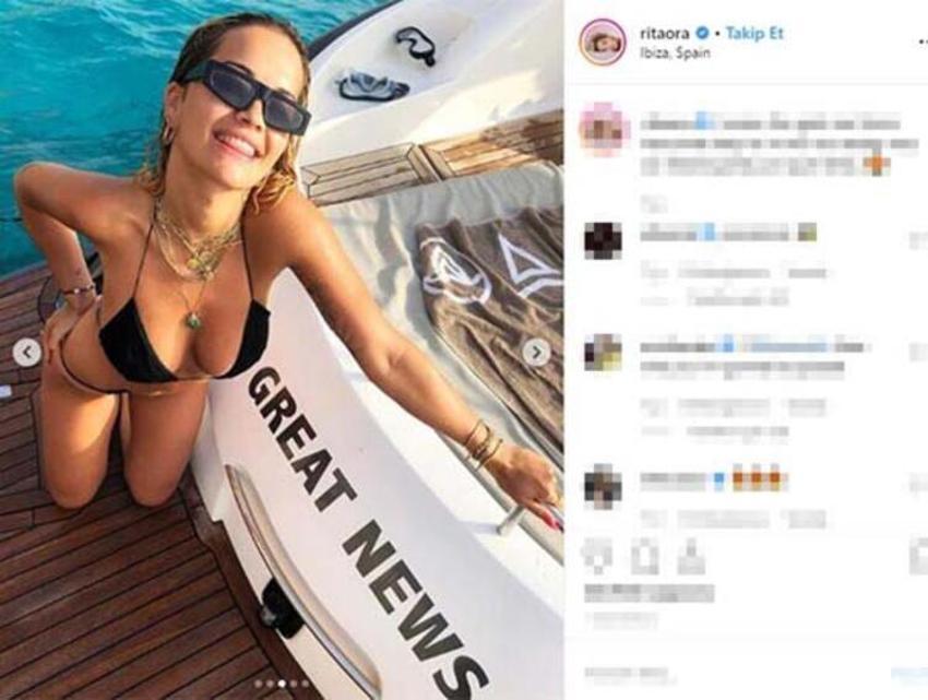 Ne yaptın Rita Ora!