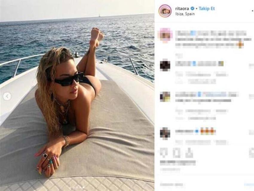 Ne yaptın Rita Ora!