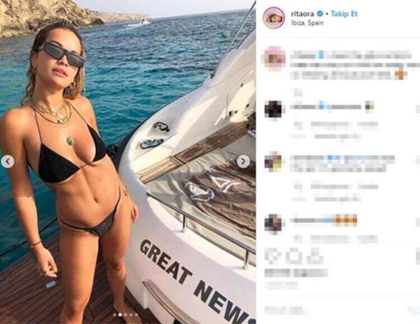 Ne yaptın Rita Ora!