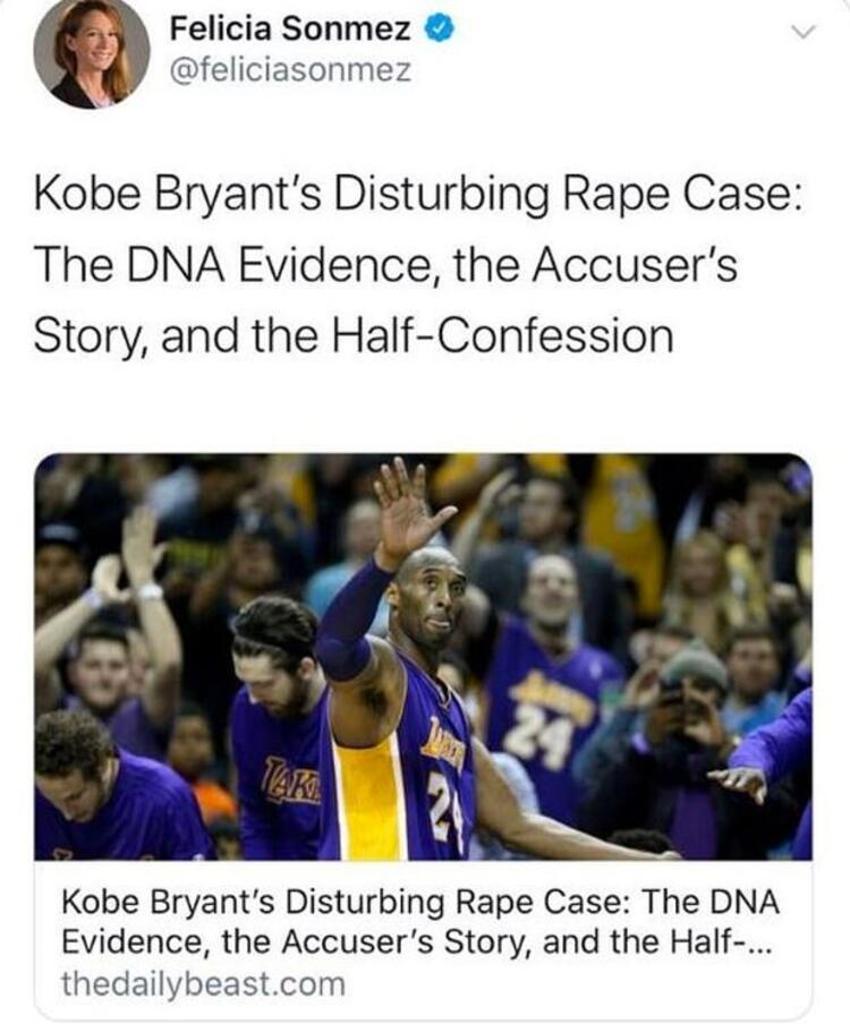 Kobe Bryant hakkında olay açıklama! Tepki yağdı...