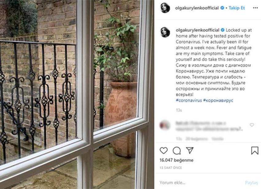 Ünlü oyuncu Olga Kurylenko'da corona virüs tespit edildi!