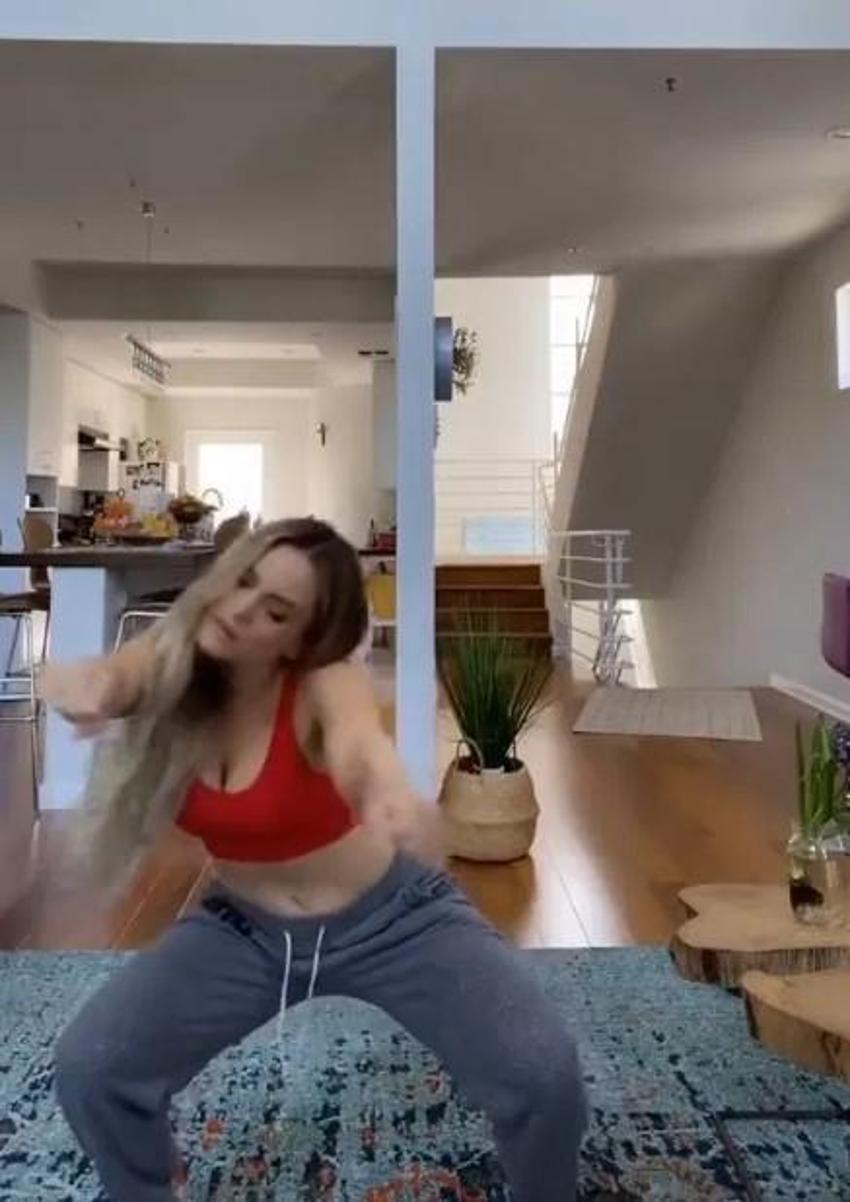 Kendini karantinaya aldı, twerk yapıp paylaştı!