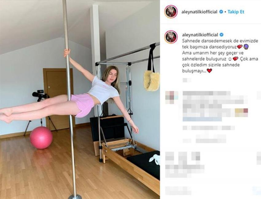 Aleyna Tilki direk dansı yaptı!