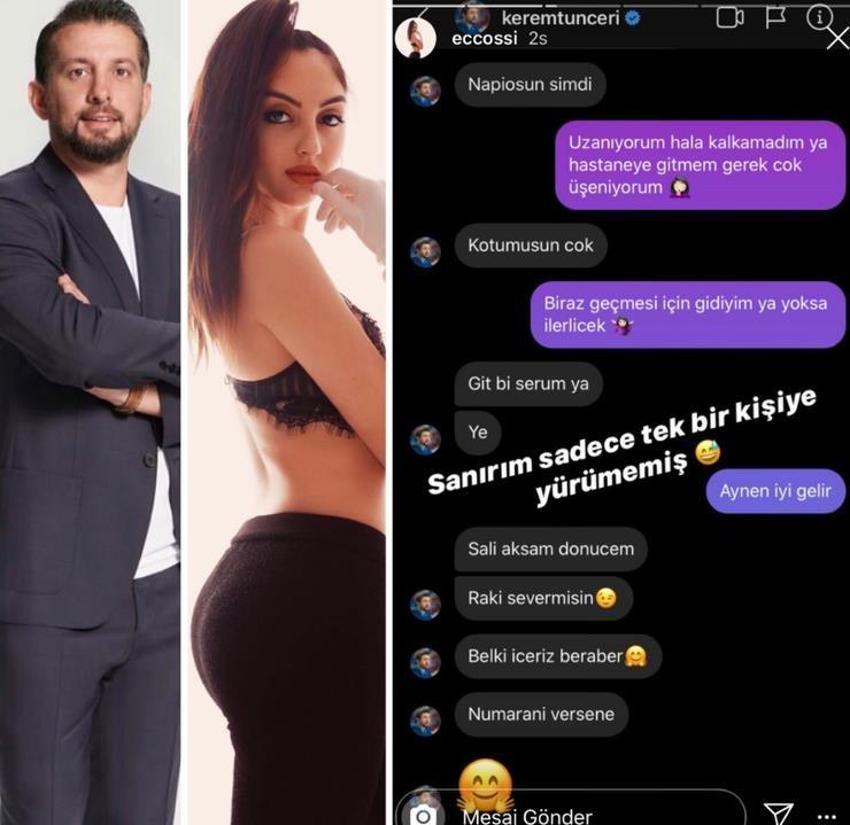 Aslı Enver ve Kerem Tunçeri aşkında kriz! Kerem Tunçeri'nin mesajları ortaya çıktı