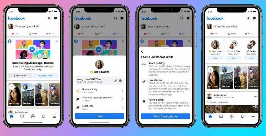 Facebook, Messenger Rooms'u hayata geçirdi