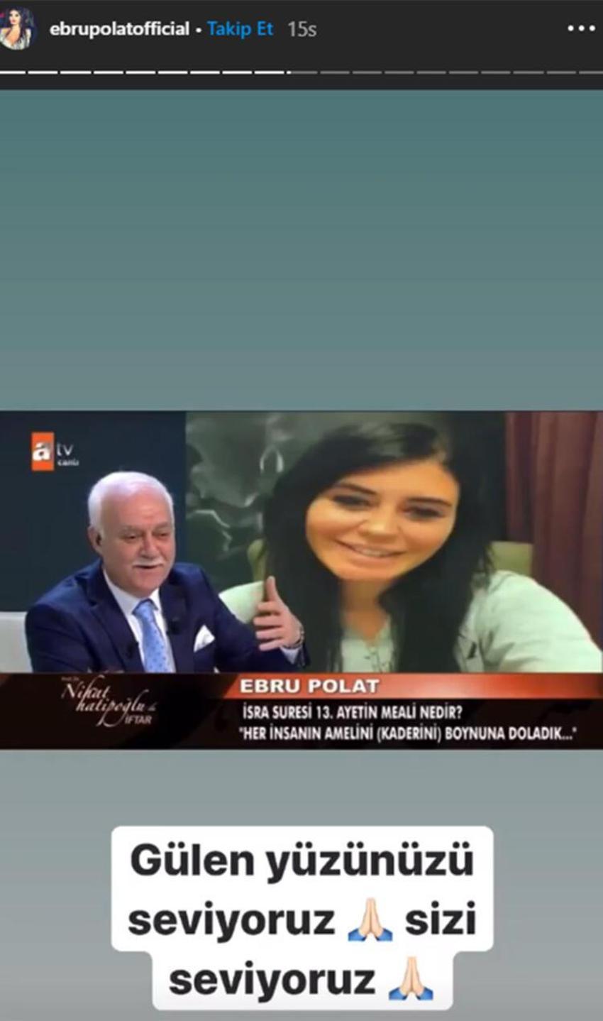 Ebru Polat, Nihat Hatipoğlu'na  soru sordu sosyal medya yıkıldı