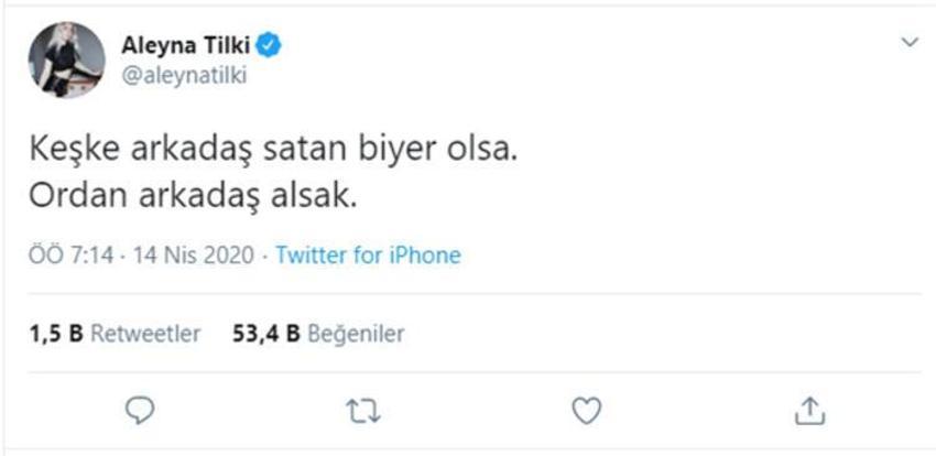 Aleyna Tilki sosyal medya paylaşımıyla şaşırttı