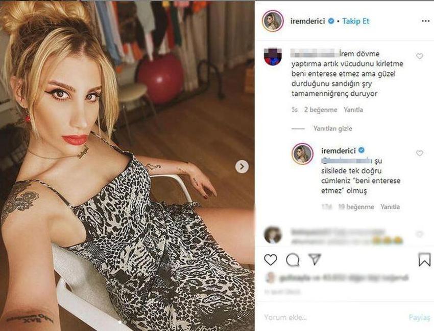 İrem Derici'den sosyal medyada olay yanıt!