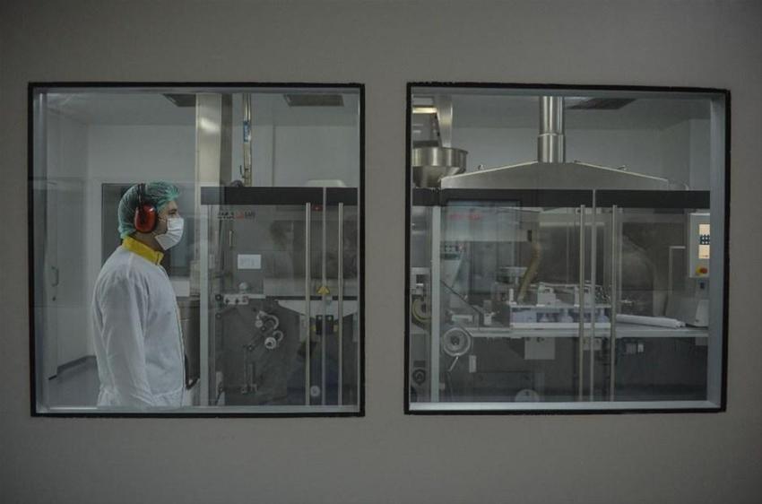 Yerli corona virüs ilacının üretildiği fabrika ilk kez görüntülendi