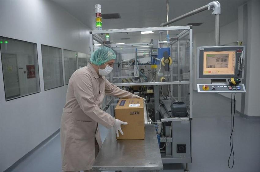 Yerli corona virüs ilacının üretildiği fabrika ilk kez görüntülendi