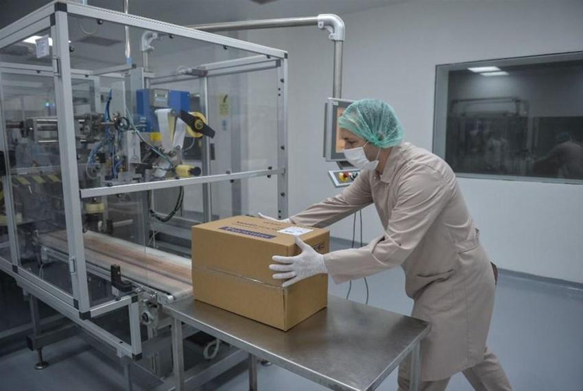Yerli corona virüs ilacının üretildiği fabrika ilk kez görüntülendi