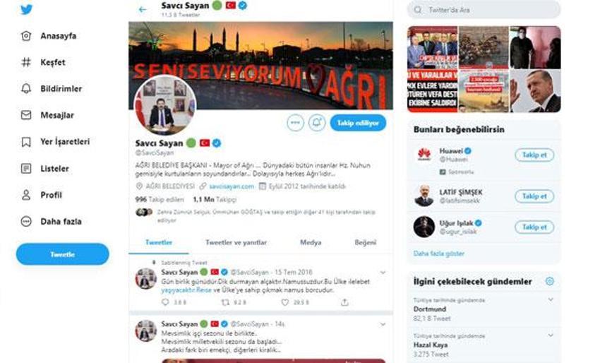 Fenomen başkanın 1 milyon takipçisi var