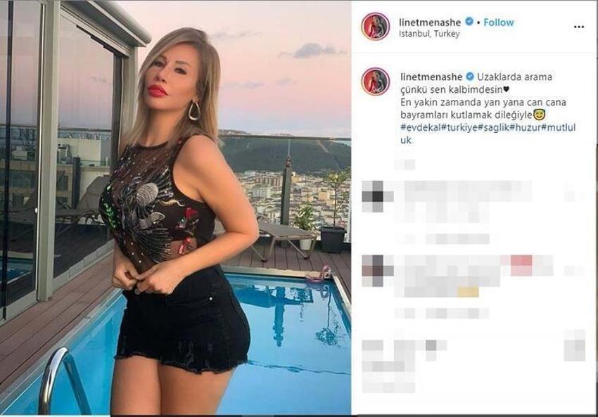Linet’ten bir havuz başı pozu daha!