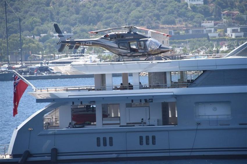 Rus milyarder Bodrum'da beach kapattı!
