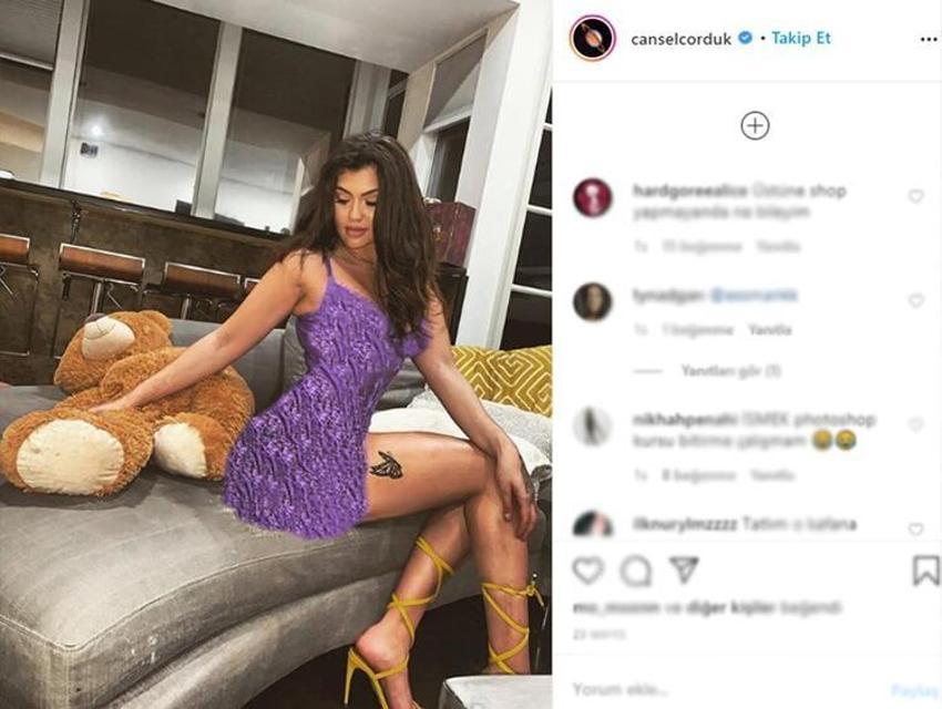 Cansel Çördük'ün yaptığı photoshop şaşırttı!