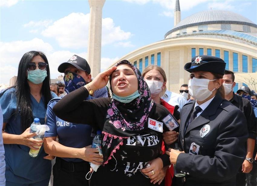 Şehitler Üstüner ve Keskin, Ankara'da son yolculuğa uğurlandı
