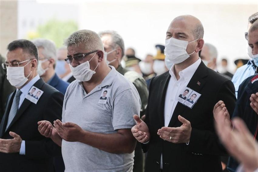 Şehitler Üstüner ve Keskin, Ankara'da son yolculuğa uğurlandı