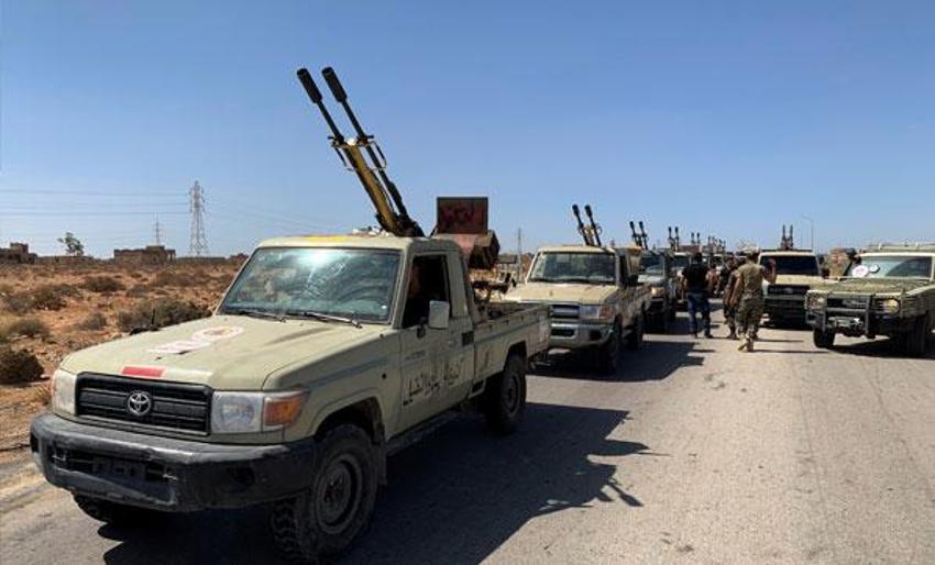 Dünya nefesini tuttu izliyor! Libya Ordusundan Sirte'nin batısına askeri sevkiyat